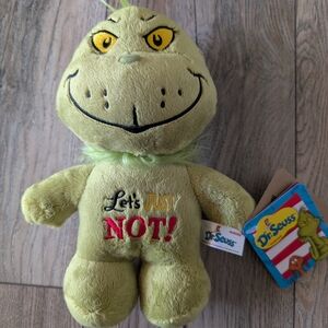 AURORA Dr. Seuss Grinch Plush Toy Green New with Tags